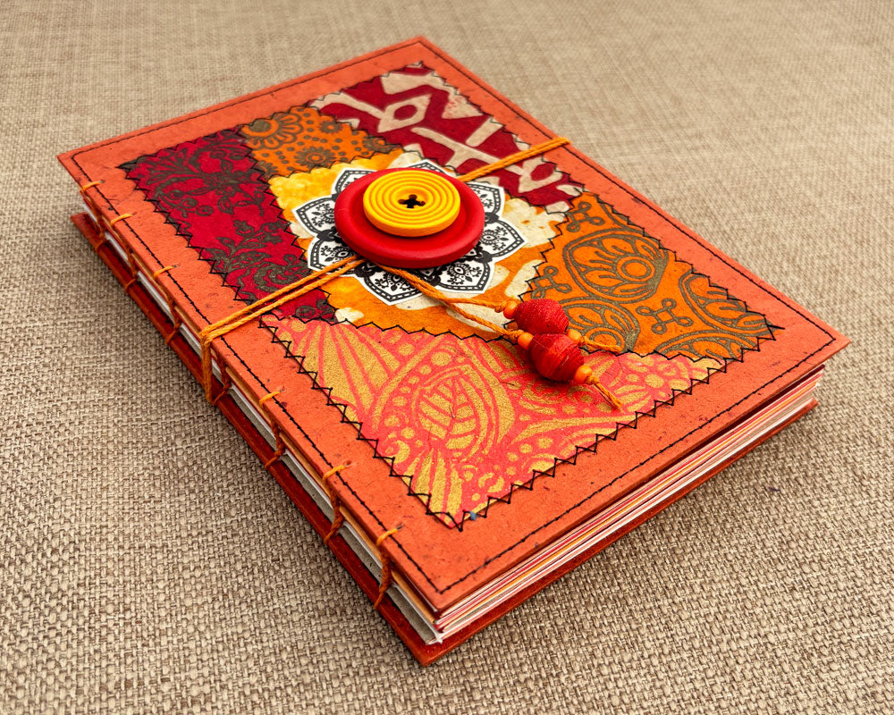 5x7 Keepsake Journal Red Orange