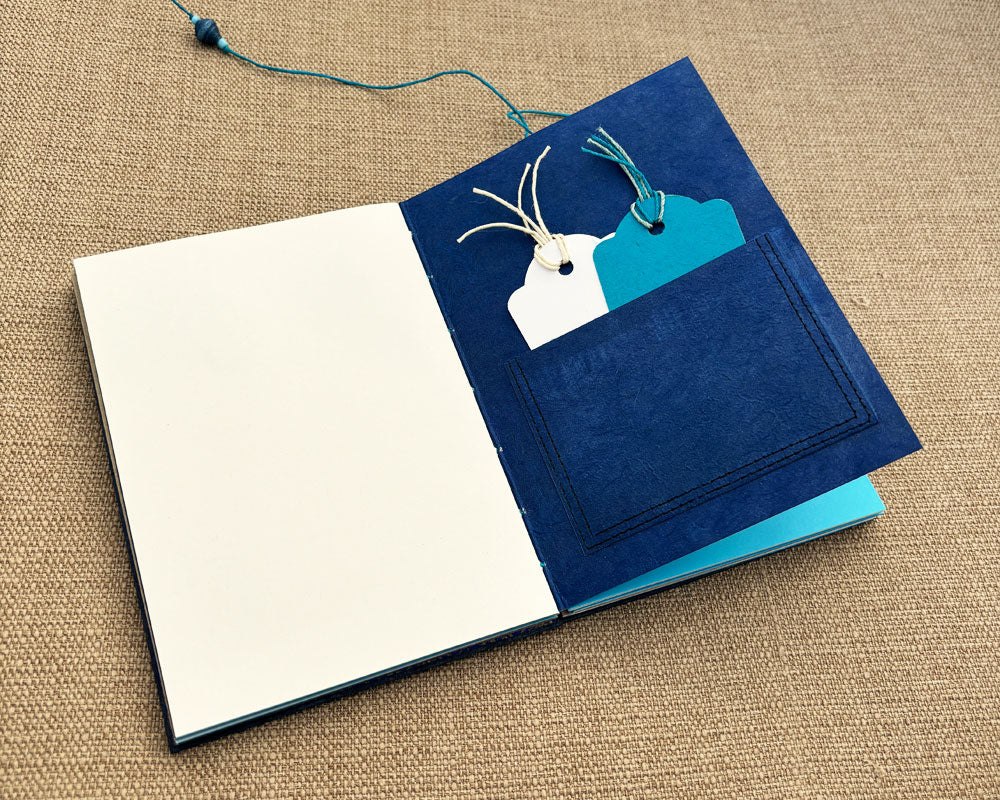 5x7 Memory Journal Blue