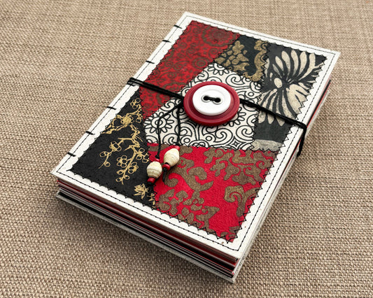 5x7 Keepsake Journal Red & Black