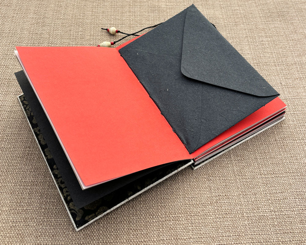 5x7 Keepsake Journal Red & Black