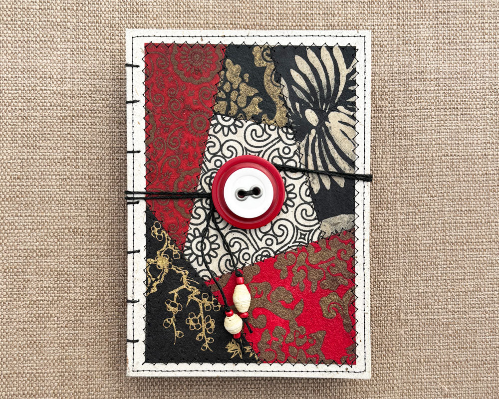 5x7 Keepsake Journal Red & Black