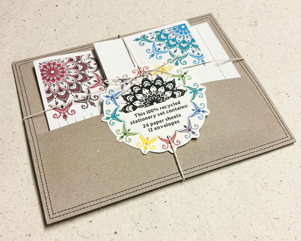 Letter Writing Set Mandala Mixed Colours