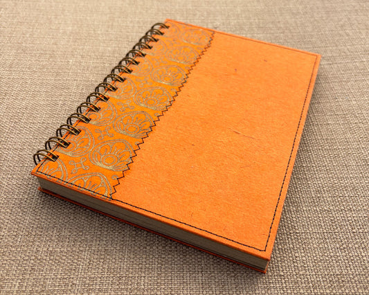 A5 Notebook Orange Lotus