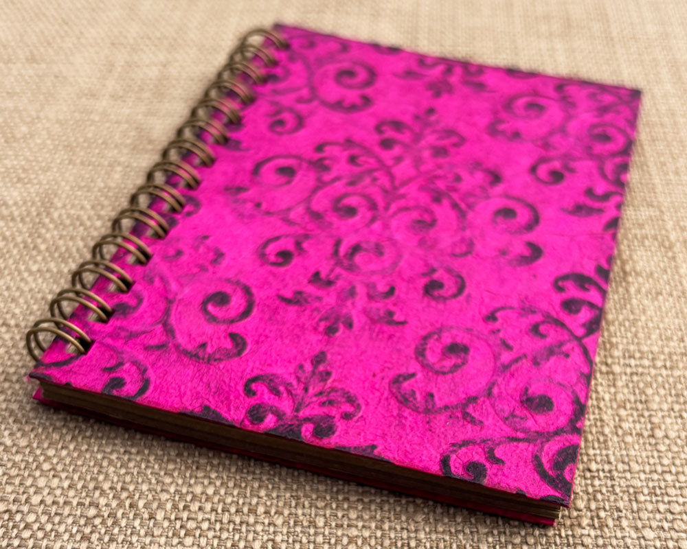 Small embossed notebook Pink Royale