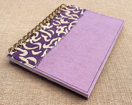 A5 Notebook Purple Wax