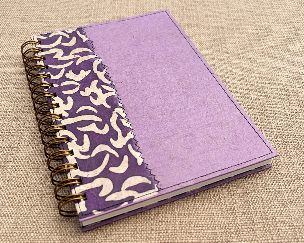 A5 Notebook Purple Wax