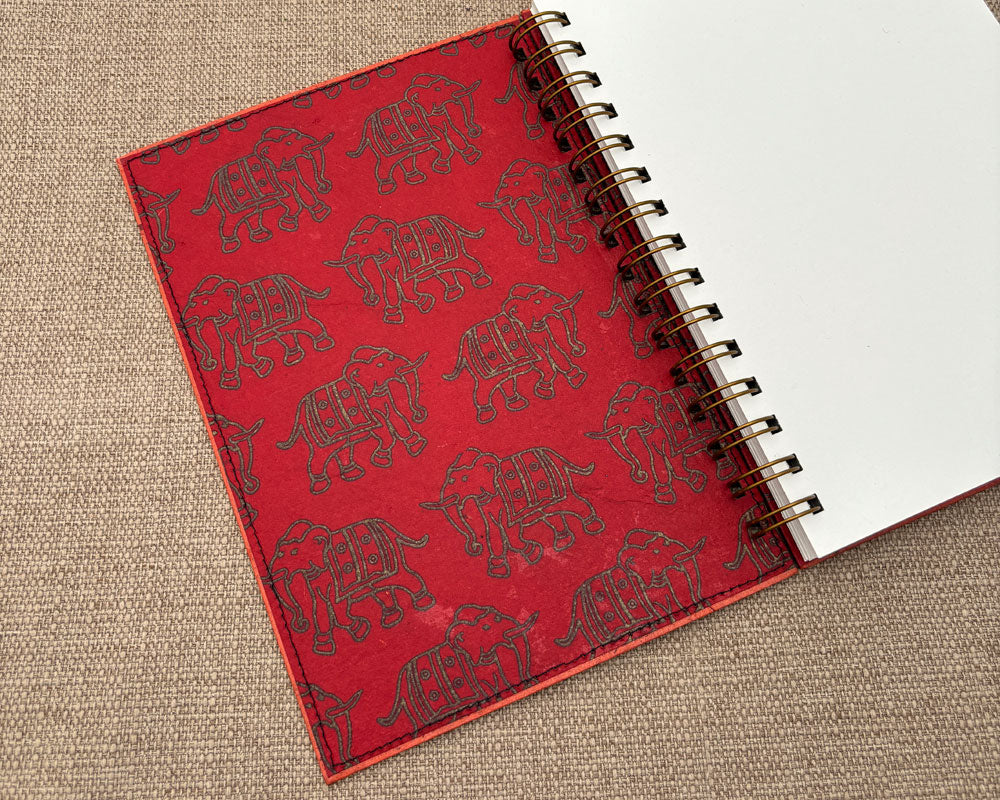 A5 Notebook Red Elephant