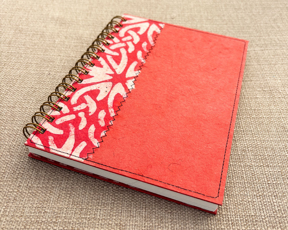 A5 Notebook Red Wax