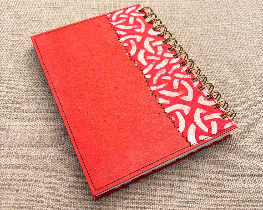 A5 Notebook Red Wax