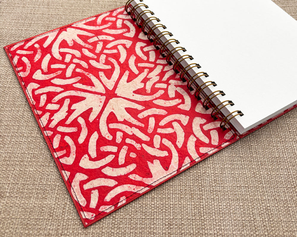 A5 Notebook Red Wax