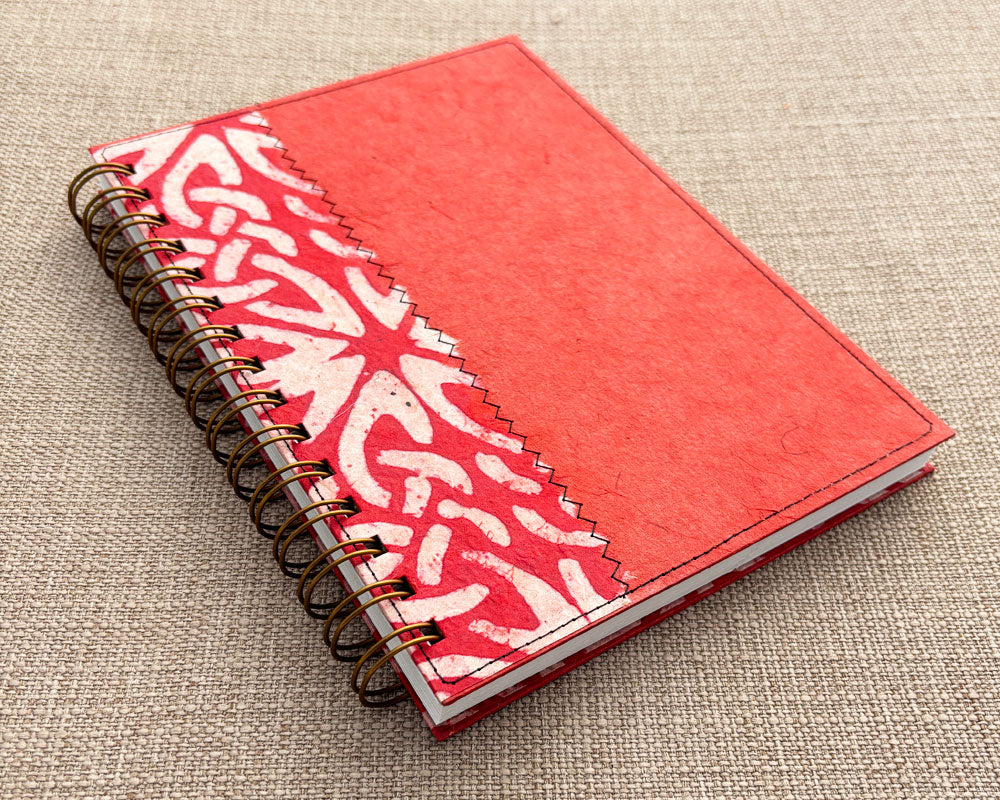 A5 Notebook Red Wax