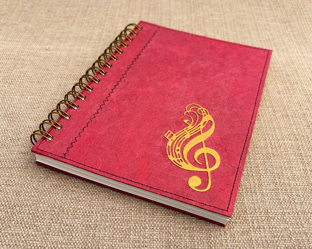 A5 Music Notebook Rose