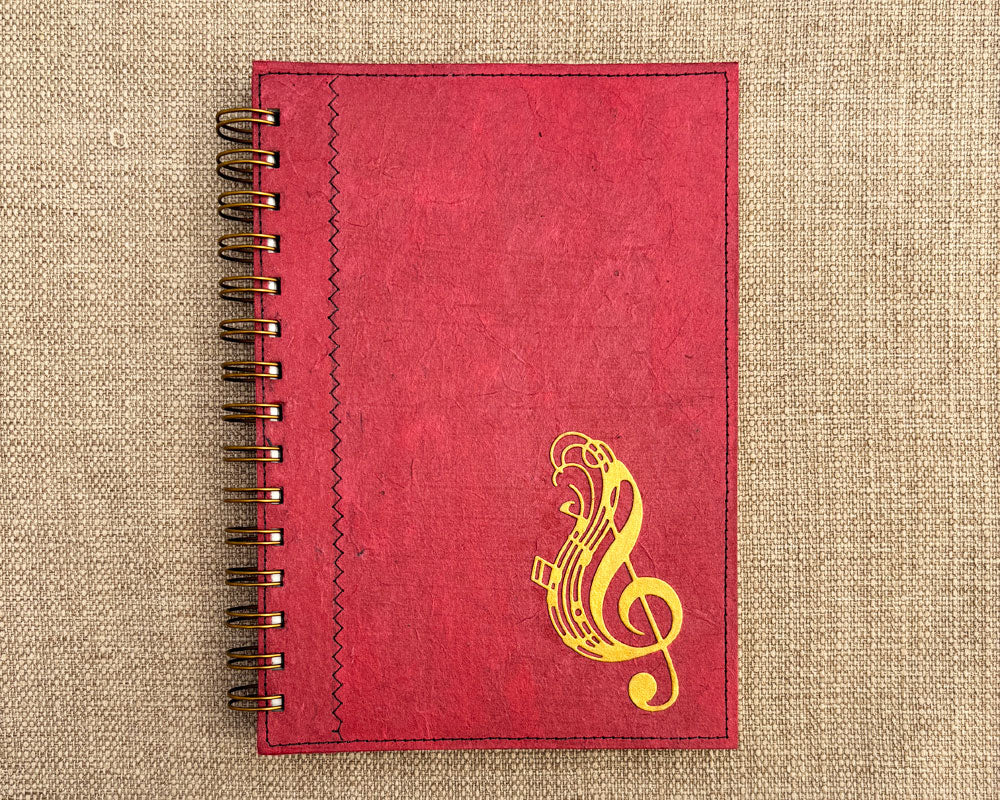 A5 Music Notebook Rose