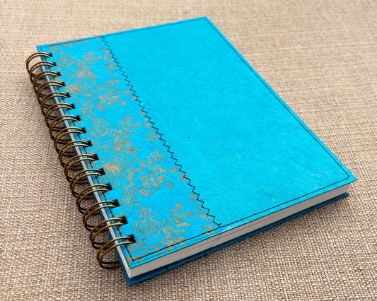 A5 Notebook Turquoise Floral