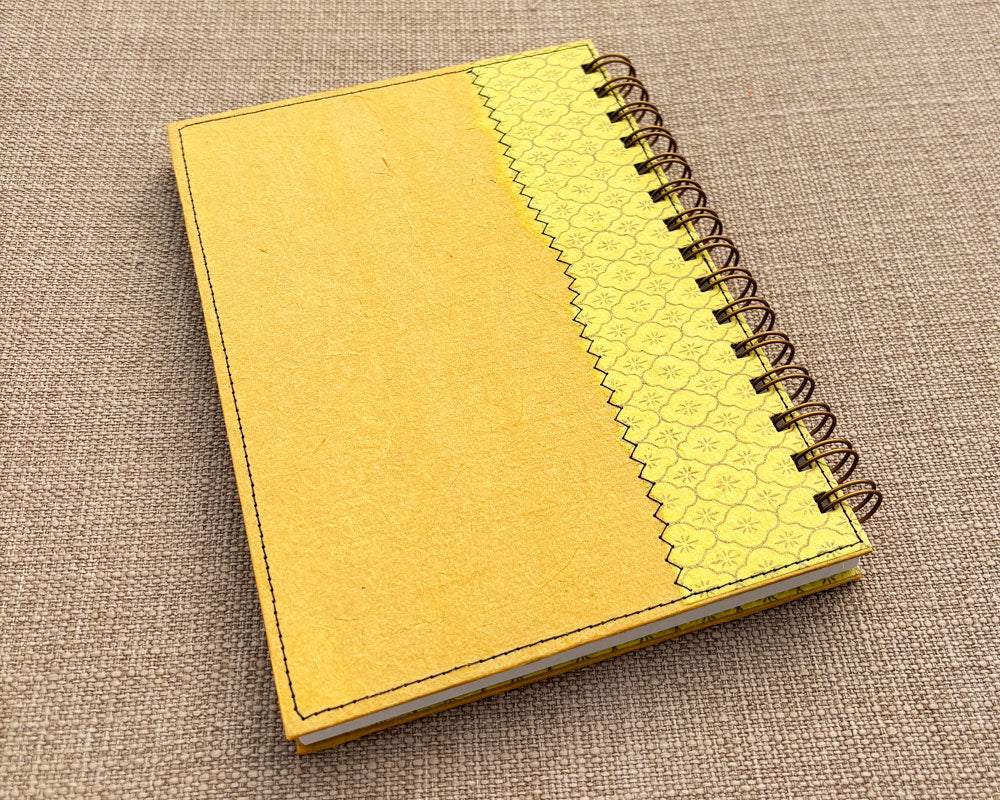 A5 Notebook Yellow Tile