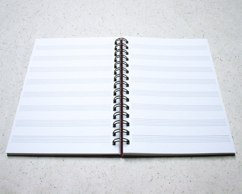 A5 Music Notebook Yellow