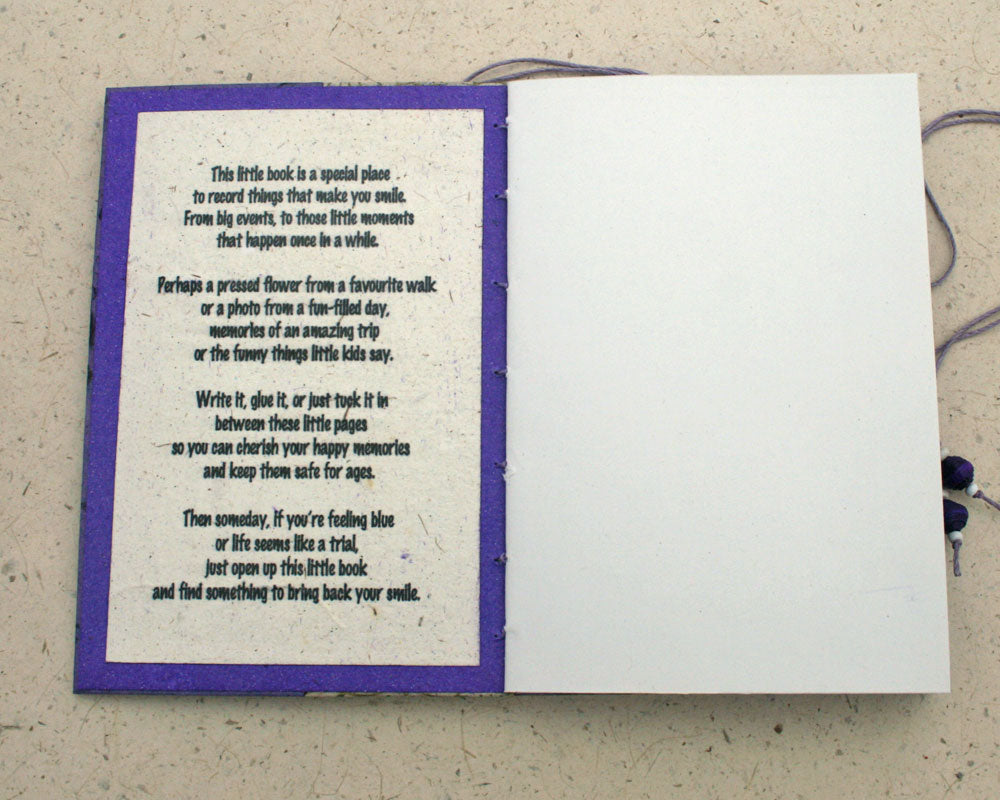 Little Book of Smiles Journal Purple