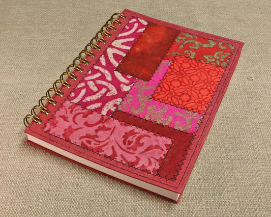 Fancy A5 Notebook Pink Red A