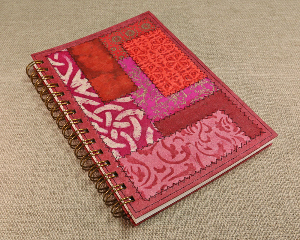 Fancy A5 Notebook Pink Red C
