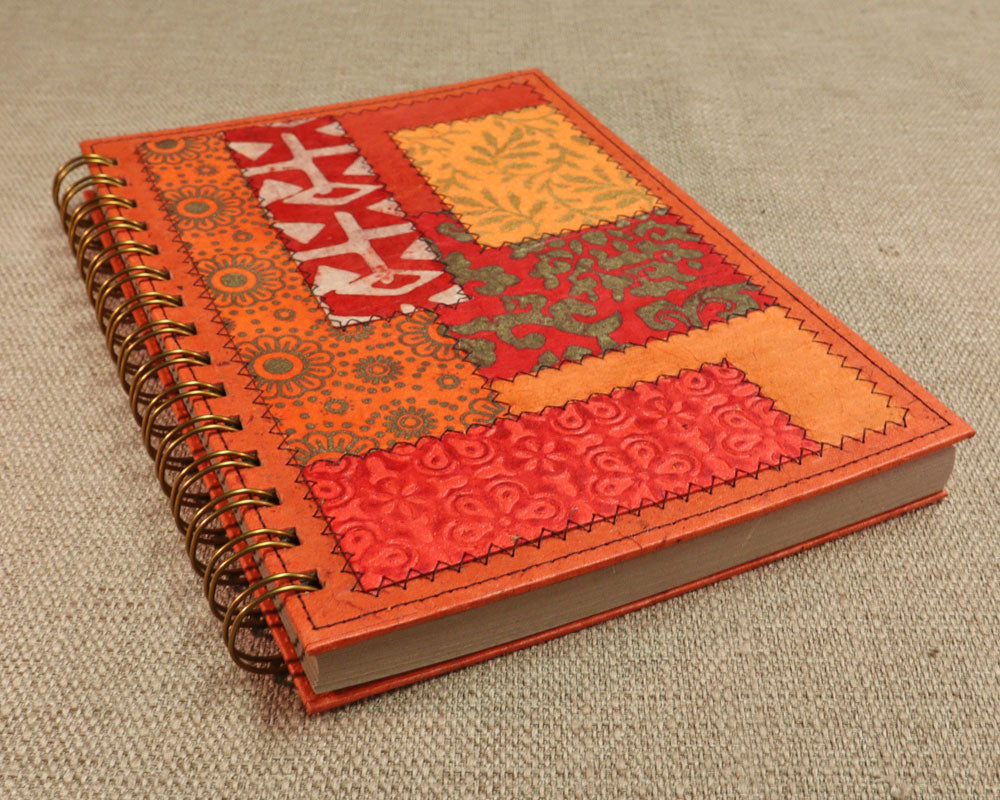 Fancy A5 Notebook Red Orange A