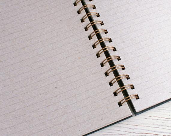 Naked Notebook A5 Lined Grey Pages