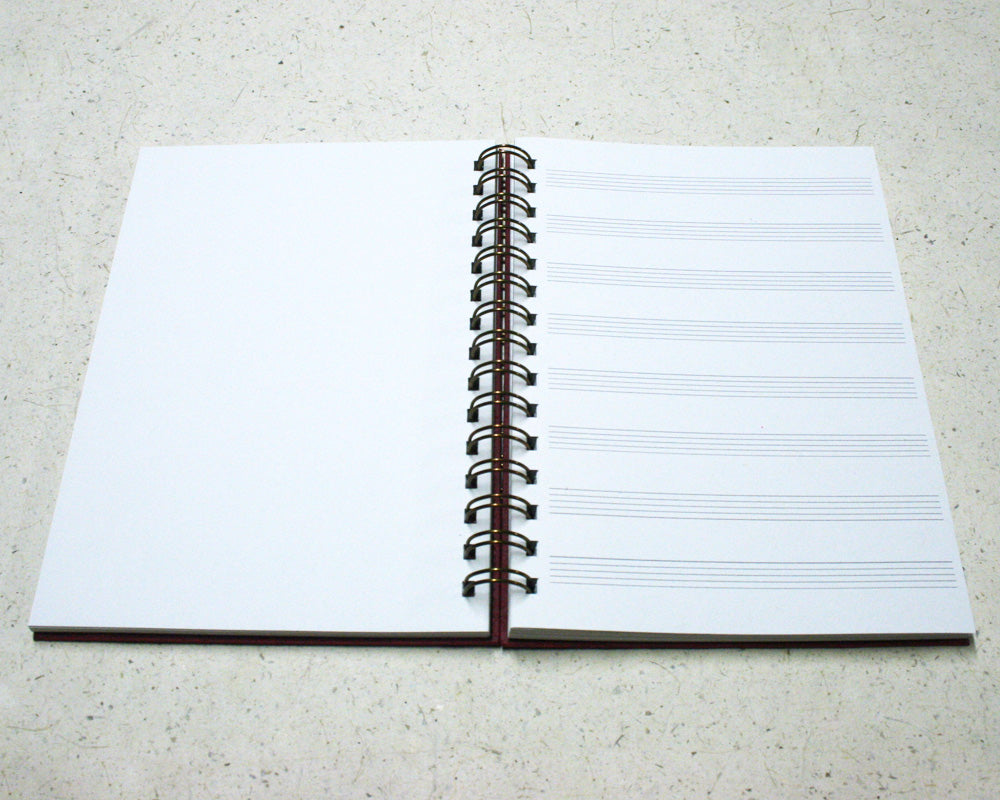 A5 Music Notebook Yellow