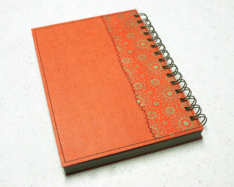 A5 Notebook Orange Daisy