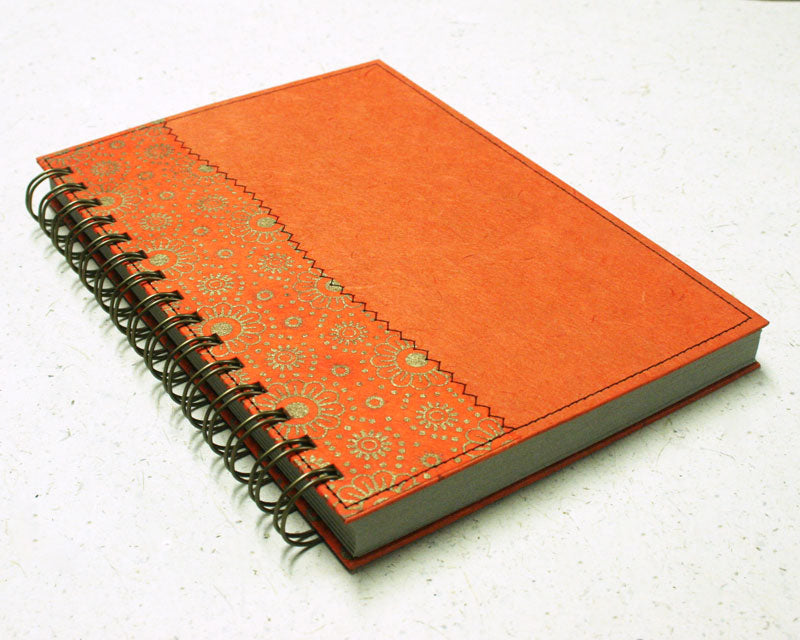 A5 Notebook Orange Daisy