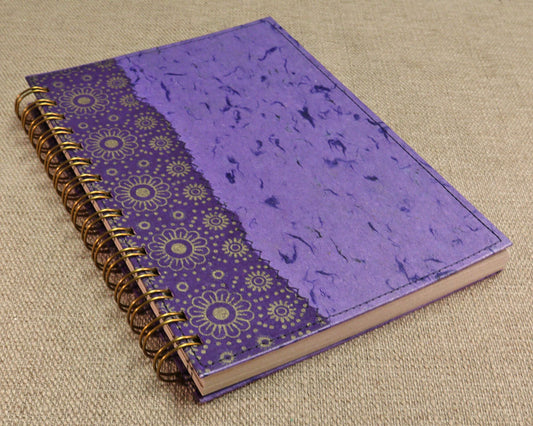 A5 Notebook Purple Daisy