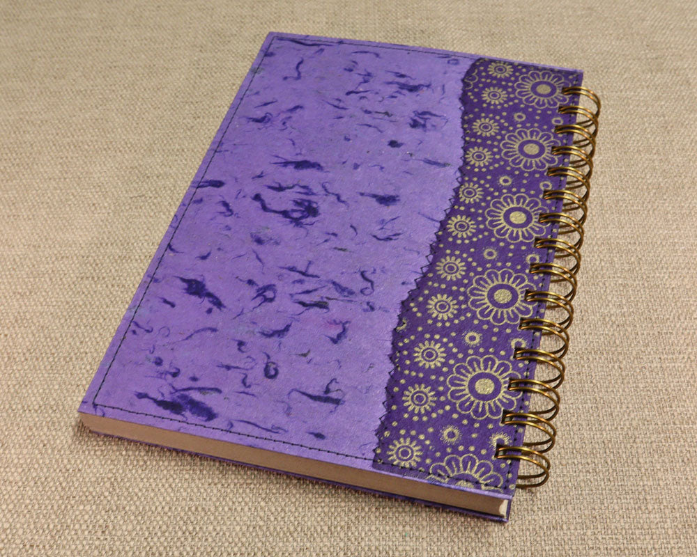 A5 Notebook Purple Daisy